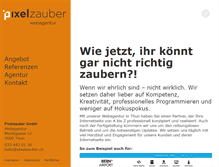 Tablet Screenshot of pixelzauber.ch